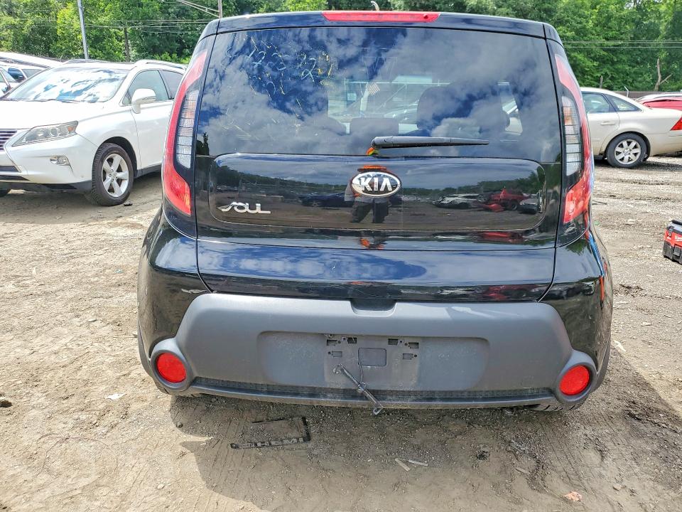 2014 Kia Soul VIN KNDJN2A28E7063475 COPART salvage auction — VANDALISM, Md - Cert Of Salvage > 75% Damage, sold $900 on 2026-07-28 (photo 6)