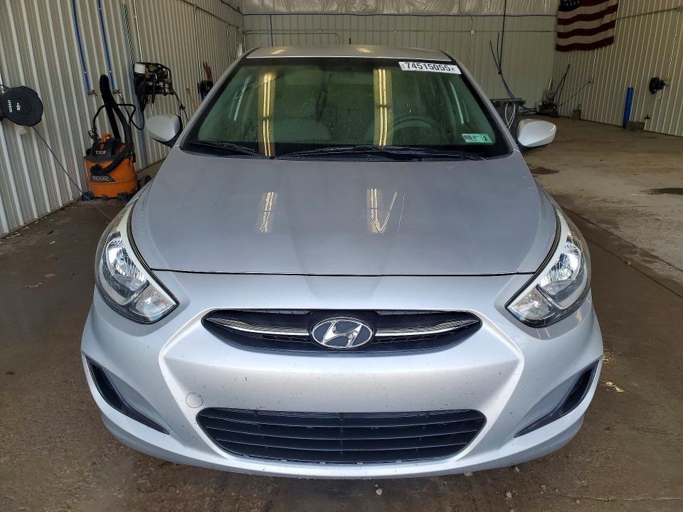 2016 Hyundai Accent VIN KMHCT4AE6GU139621 COPART salvage auction — REAR END, Pa - Certificate Of Salvage, sold $800 on 2026-07-15 (photo 5)