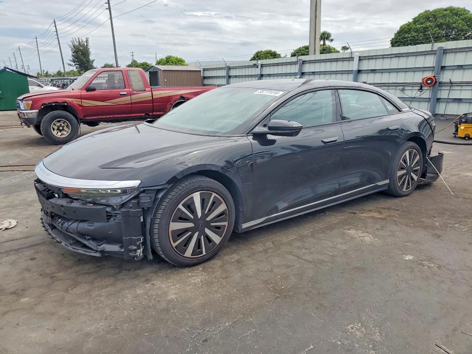 2025 Lucid Air VIN 50EA1PGA8SA003519 COPART salvage auction — REAR END, Fl - Certificate Of Destruction, sold $8,100 on 2026-07-13 (photo 1)