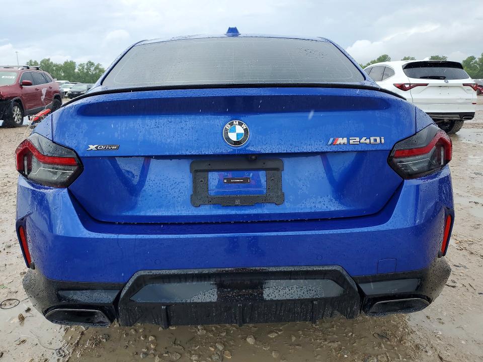2024 BMW M2 VIN 3MW53CM00R8E73812 COPART salvage auction — FRONT END, Tx - Salvage Vehicle Title, sold $24,000 on 2026-07-07 (photo 6)