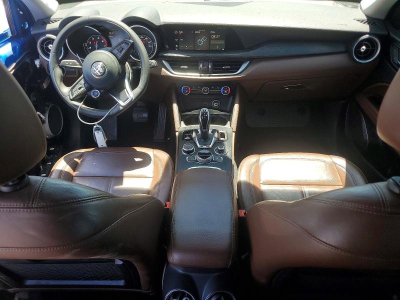 2020 Alfa romeo Stelvio VIN ZASPAJAN3L7C84304 COPART salvage auction — FRONT END, Nv - Salvage Title, sold $4,500 on 2026-07-22 (photo 8)