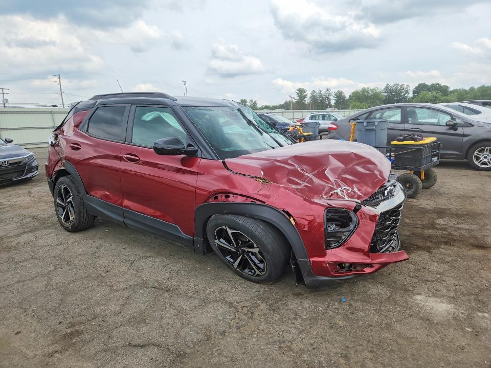 2022 Chevrolet Trailblazer VIN KL79MTSL1NB102890 COPART salvage auction — ROLLOVER, Pa - Certificate Of Salvage, sold $1,350 on 2026-07-14 (photo 4)
