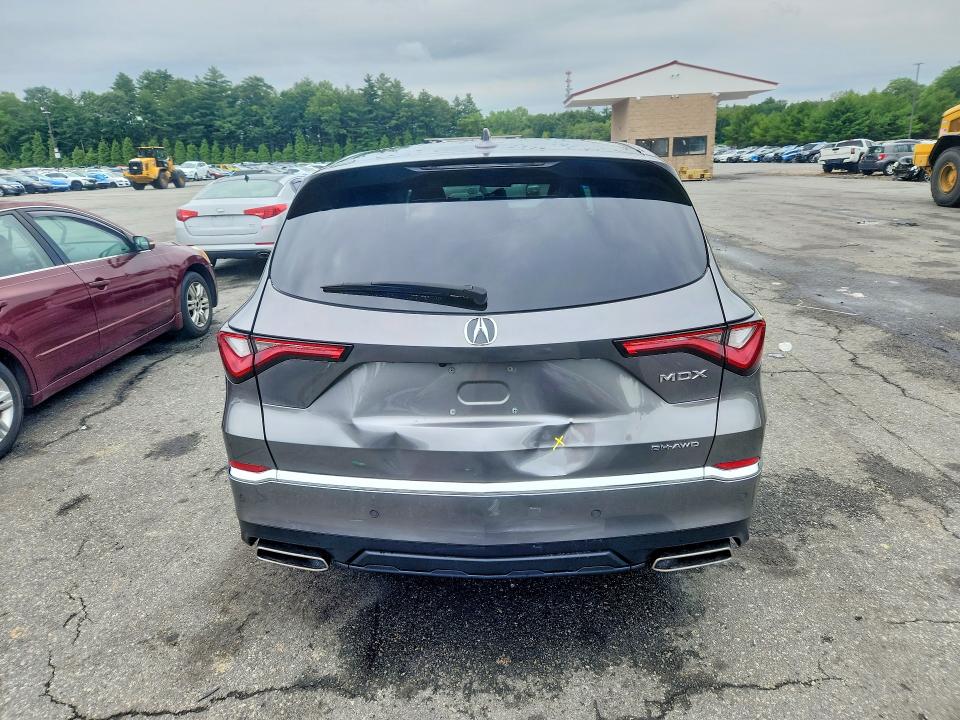 2022 Acura Mdx VIN 5J8YE1H46NL009424 COPART salvage auction — FRONT END, Wv - Salvage Certificate, sold $8,200 on 2026-07-30 (photo 6)