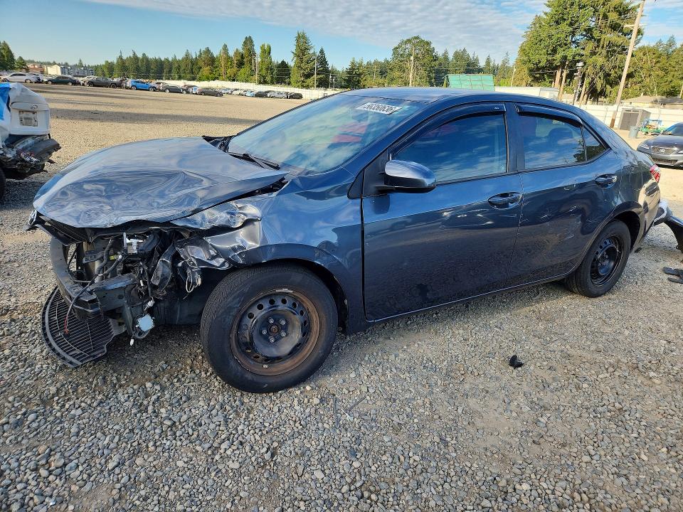 2016 Toyota Corolla VIN 5YFBURHE7GP510864 COPART salvage auction — FRONT END, Wa - Bill Of Sale, sold $1,650 on 2026-07-07 (photo 1)