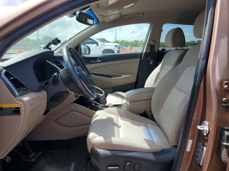 2016 Hyundai Tucson VIN KM8J33A28GU159330 COPART salvage auction — FRONT END, TX - SALVAGE VEHICLE TITLE, sold $275 on 2026-07-16 (photo 7)