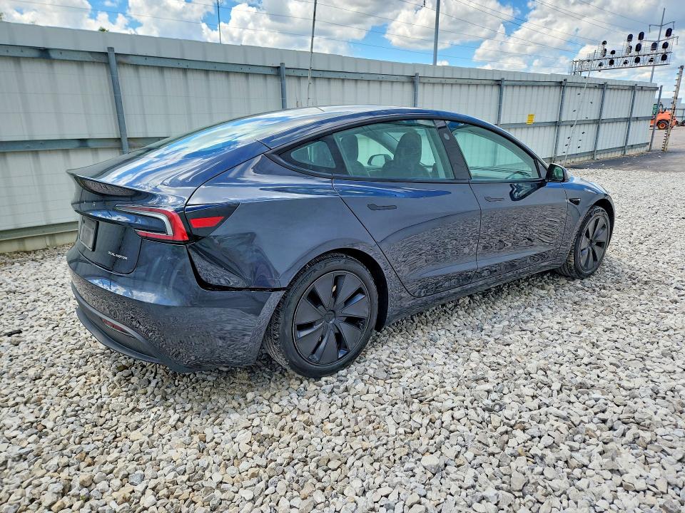 2024 Tesla Model 3 VIN 5YJ3E1EB7RF744692 COPART salvage auction — REAR END, Oh - Certificate Of Title, sold $22,000 on 2026-07-09 (photo 3)
