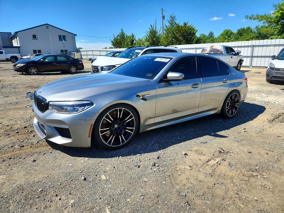 2019 BMW M5 VIN WBSJF0C5XKB446635 COPART salvage auction — WATER/FLOOD, Nj - Cert Of Title-Salvage Flood, sold $425 on 2026-07-29 (photo 1)