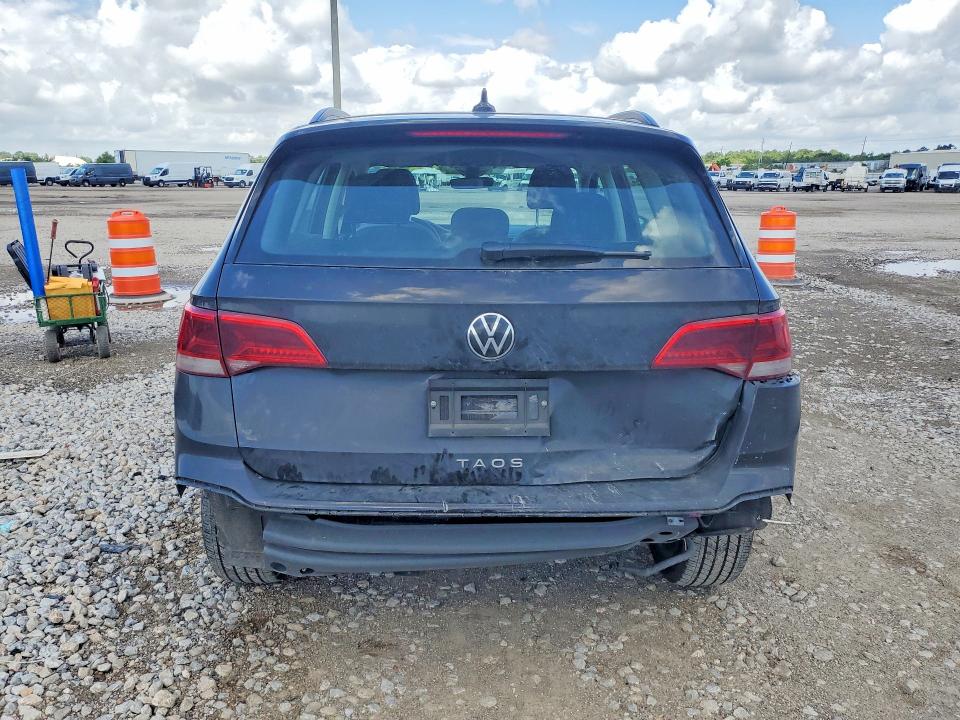 2024 Volkswagen Taos VIN 3VV5X7B21RM115372 COPART salvage auction — REAR END, Tx - Salvage Vehicle Title, sold $5,899 on 2026-08-02 (photo 6)