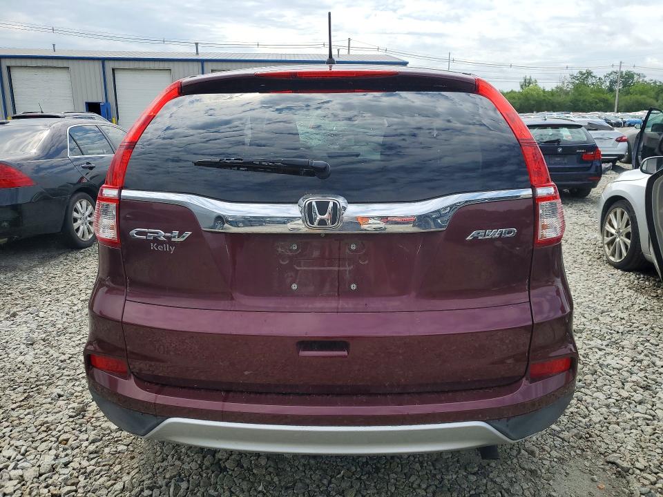 2016 Honda Cr-v VIN 5J6RM4H51GL098719 COPART salvage auction — FRONT END, Ma - Cert Of Title-Reconstrctd Coll, sold $4,700 on 2026-07-02 (photo 6)