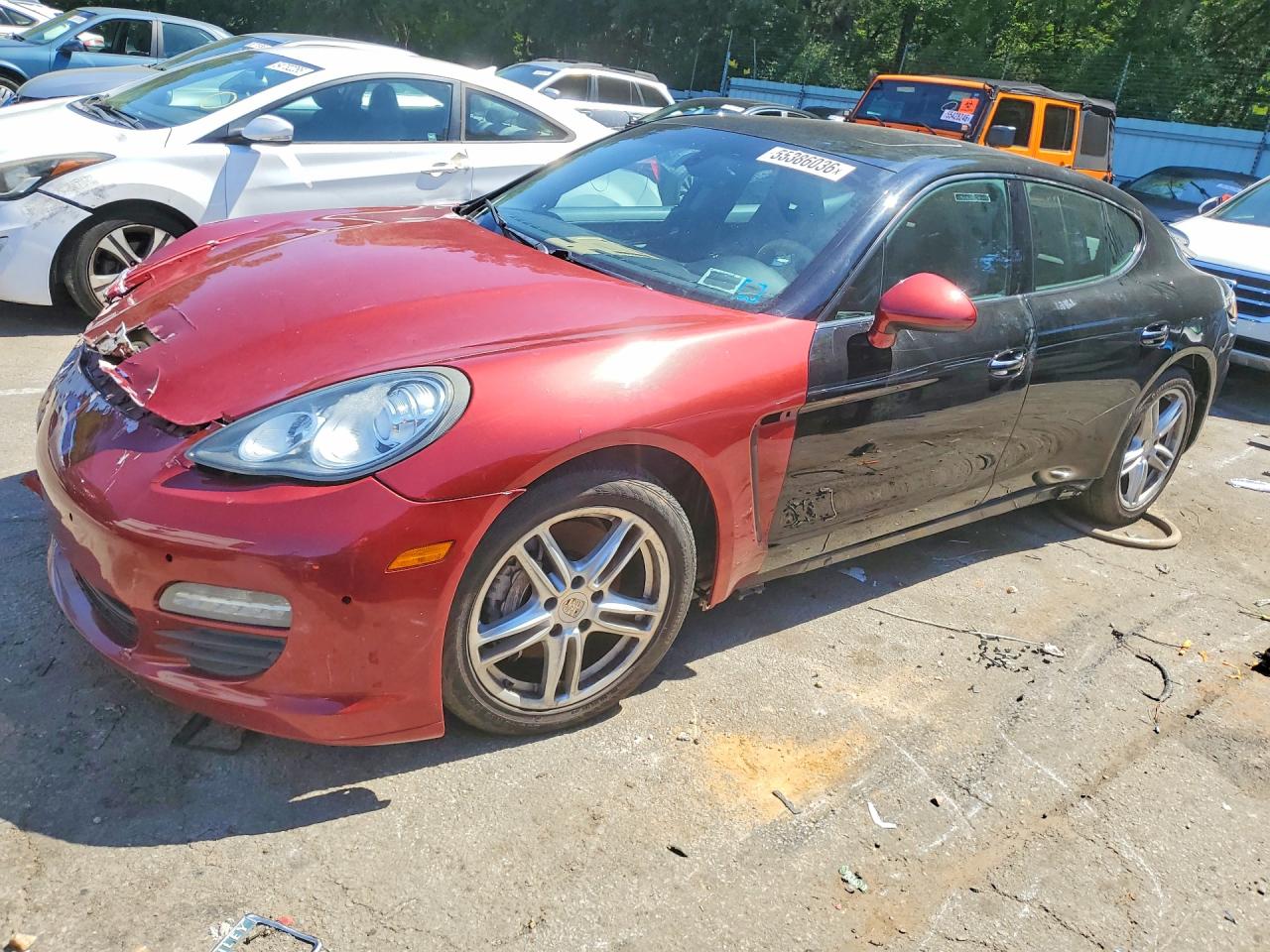 2014 Porsche Panamera VIN WP0AA2A77EL014489 COPART salvage auction — Front End, GA - BILL OF SALE - PARTS ONLY, sold $575 on 2026-06-30 (photo 1)