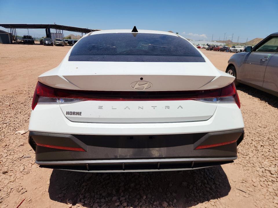 2024 Hyundai Elantra VIN KMHLM4DG3RU711998 COPART salvage auction — FRONT END, Az - Cert Of Title - Salvage, sold $4,200 on 2026-07-16 (photo 6)