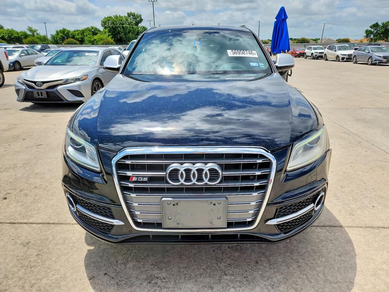2015 Audi SQ5 VIN WA1VGAFP7FA119513 COPART salvage auction — Front End, TX - SALVAGE VEHICLE TITLE, sold $6,300 on 2026-07-09 (photo 5)