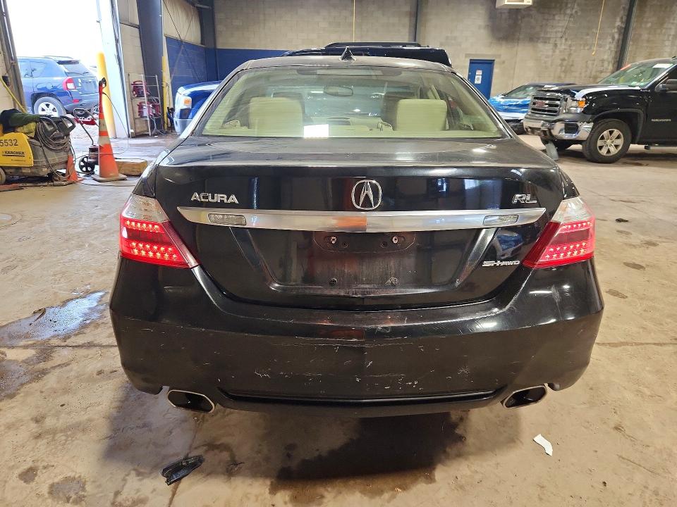 2009 Acura Rl VIN JH4KB26689C001921 COPART salvage auction — FRONT END, Pa - Cert Of Salvage-Theft, sold $1,050 on 2026-07-27 (photo 6)