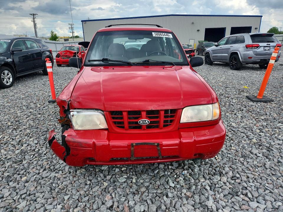 2001 Kia Sportage VIN KNDJA723415061180 COPART salvage auction — FRONT END, Wi - Junked Vehicle Bill Of Sale, sold $175 on 2026-07-06 (photo 5)
