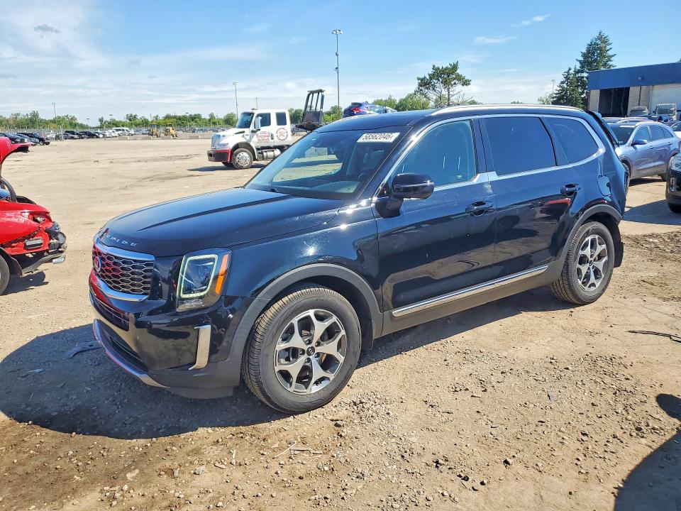 2020 Kia Telluride VIN 5XYP3DHCXLG025028 COPART salvage auction — REAR END, Mi - Certificate Of Title, sold $4,850 on 2026-07-14 (photo 1)