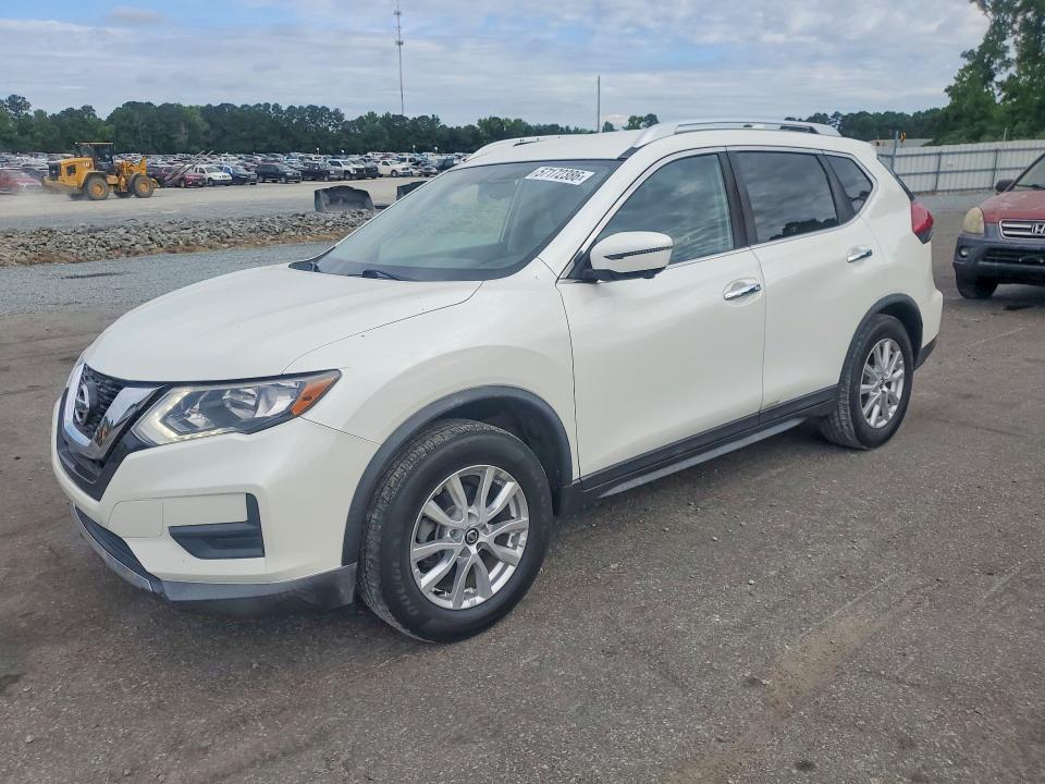 2017 Nissan Rogue VIN KNMAT2MTXHP521614 COPART salvage auction — REAR END, Nc - Salvage Certificate Of Title, sold $1,900 on 2026-07-16 (photo 1)