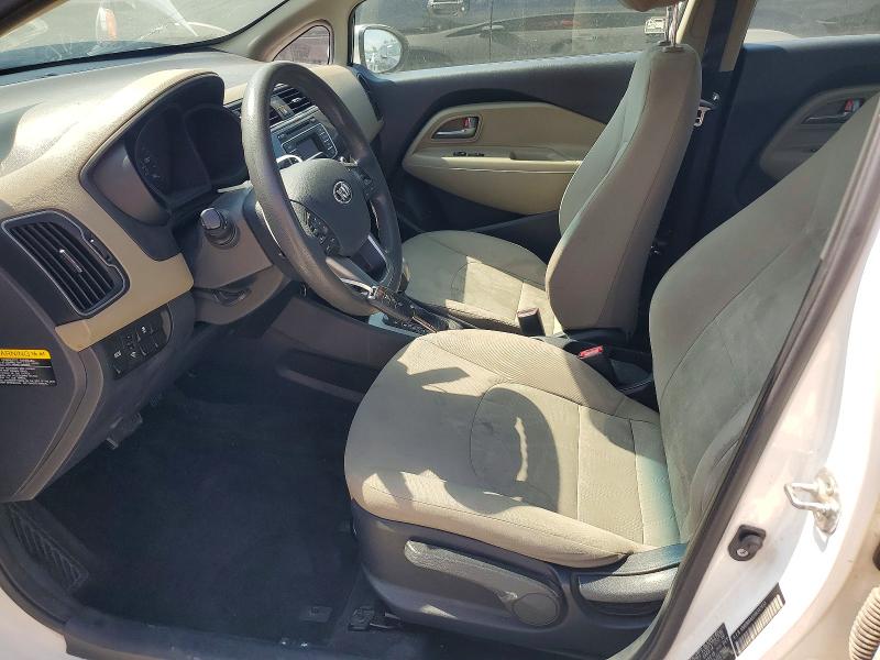 2016 Kia Rio VIN KNADM4A32G6597453 COPART salvage auction — HAIL, Mo - Salvage Certificate Of Title, sold $1,200 on 2026-07-20 (photo 7)