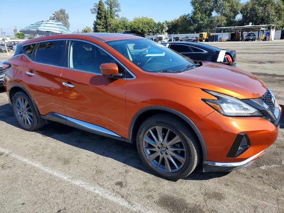 2021 Nissan Murano VIN 5N1AZ2BJ5MC111302 COPART salvage auction — MINOR DENT/SCRATCHES, FL - CERTIFICATE OF TITLE (P), sold $9,000 on 2026-07-31 (photo 4)