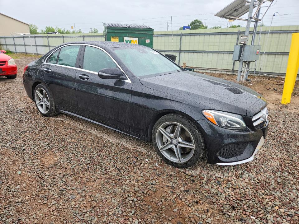 2016 Mercedes-benz C class VIN WDDWF4KB2GR143865 COPART salvage auction — REAR END, NY - MV-907A SALVAGE CERTIFICATE, sold $5,600 on 2026-07-13 (photo 4)