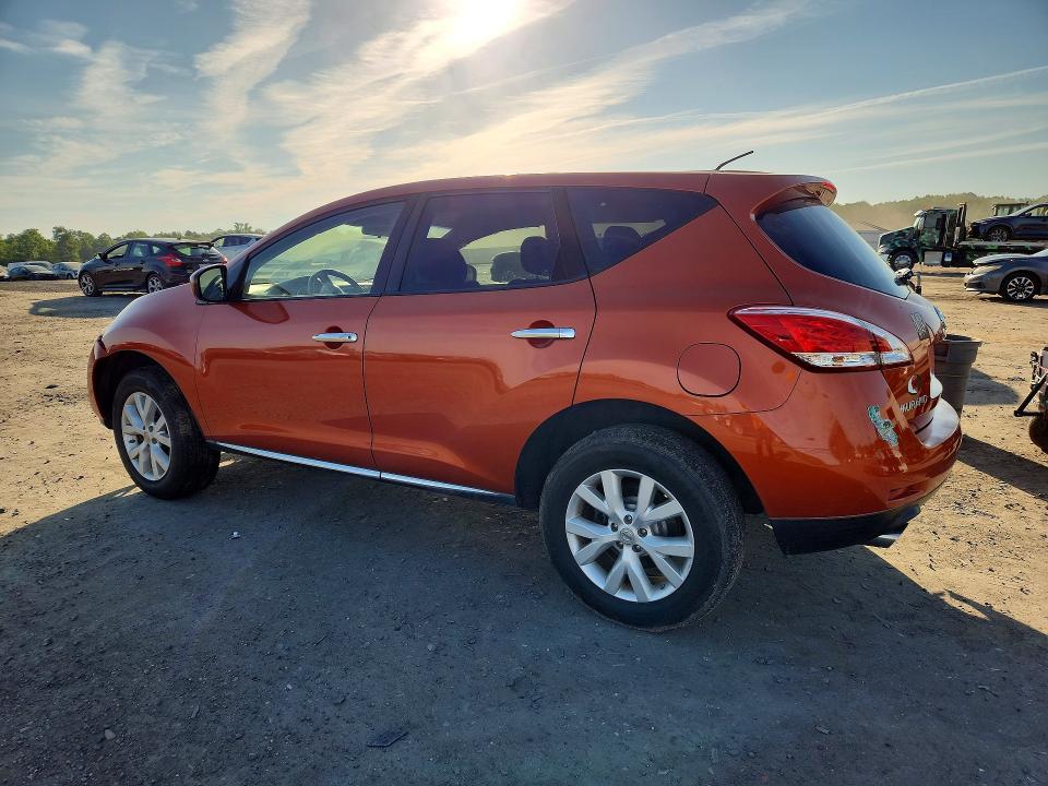 2014 Nissan Murano VIN JN8AZ1MW8EW515514 COPART salvage auction — FRONT END, Va - Cert Of Title - Salvage, sold $550 on 2026-07-08 (photo 2)