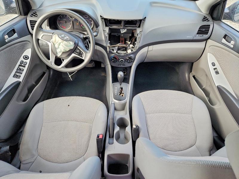 2012 Hyundai Accent VIN KMHCT5AE2CU040410 COPART salvage auction — FRONT END, Sc - Non-Reb & Rem Salvage Title, sold $500 on 2026-07-27 (photo 8)