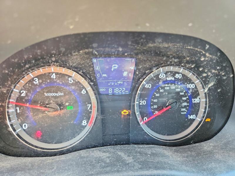 2013 Hyundai Accent VIN KMHCU4AE4DU576476 COPART salvage auction — FRONT END, NY - MV-907A SALVAGE CERTIFICATE, sold $650 on 2026-07-06 (photo 9)