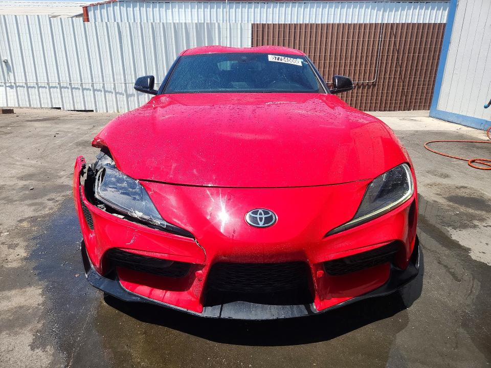 2021 Toyota Supra VIN WZ1DB0C08MW040953 COPART salvage auction — FRONT END, NV - CERTIFICATE OF TITLE, sold $31,750 on 2026-08-20 (photo 5)