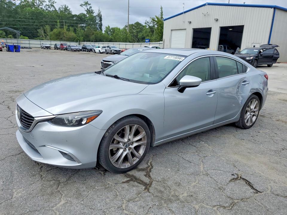 2016 Mazda 6 VIN JM1GJ1W51G1435330 COPART salvage auction — SIDE, GA - CERT OF TITLE-SALVAGE, sold $1,900 on 2026-07-27 (photo 1)