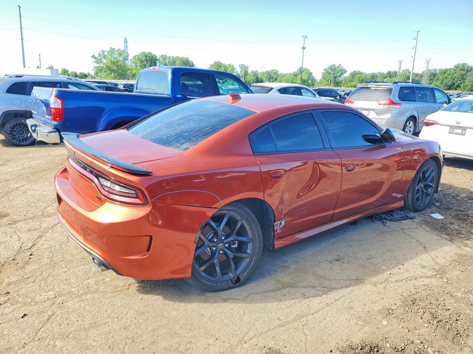 2022 Dodge Charger VIN 2C3CDXCT0NH141433 COPART salvage auction — SIDE, MI - CERT OF TITLE-SALVAGE VEHICLE, sold $9,000 on 2026-09-01 (photo 3)