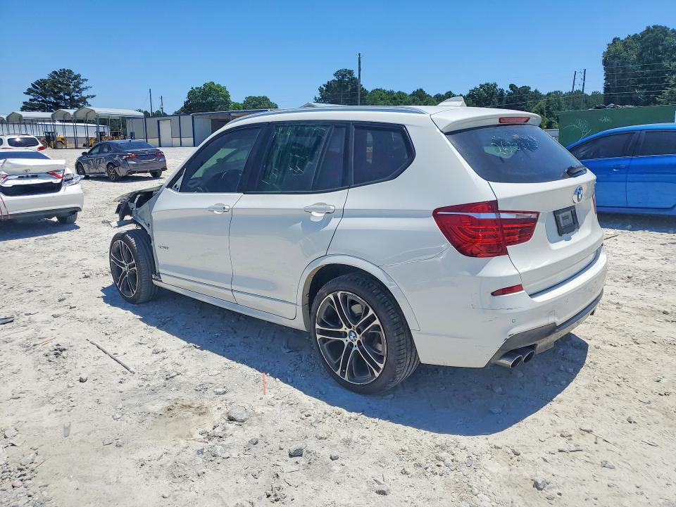 2016 BMW X3 VIN 5UXWX9C55G0D72947 COPART salvage auction — FRONT END, GA - CERT OF TITLE-SALVAGE, sold $4,100 on 2026-07-27 (photo 2)
