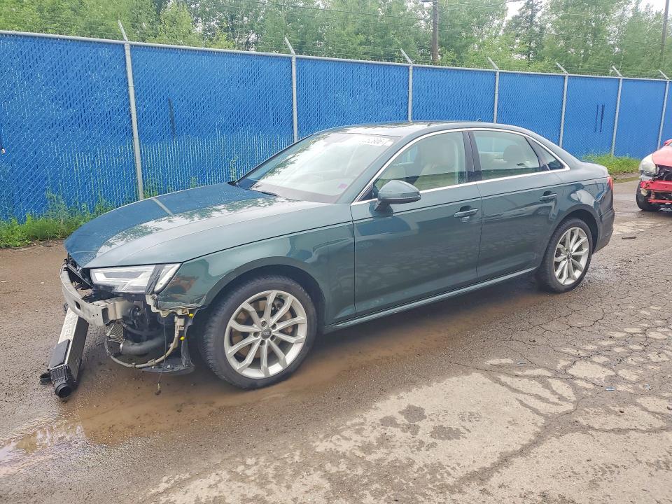 2018 Audi A4 VIN WAUBNAF47JN005031 COPART salvage auction — FRONT END, Ns - Cert Of Registration, sold $4,800 on 2026-07-16 (photo 1)
