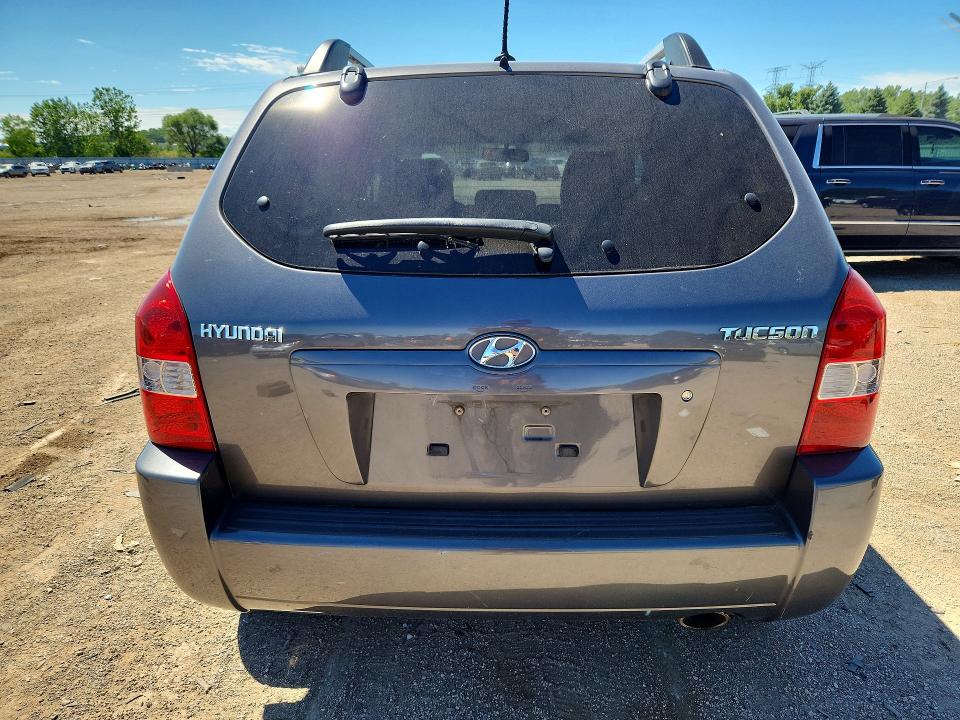 2008 Hyundai Tucson VIN KM8JM12B98U858919 COPART salvage auction — FRONT END, IL - SALVAGE CERTIFICATE, sold $875 on 2026-07-28 (photo 6)