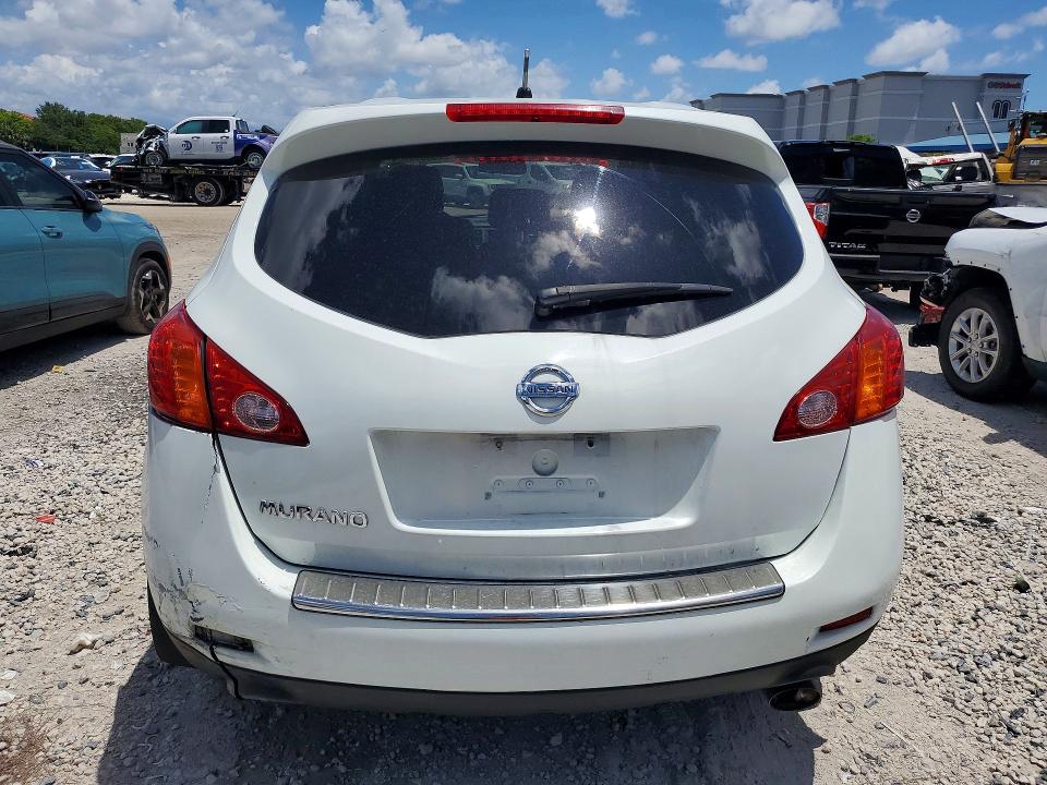 2010 Nissan Murano VIN JN8AZ1MU8AW012784 COPART salvage auction — REAR END, Fl - Cert Of Title Slvg Rebuildable, sold $575 on 2026-07-10 (photo 6)