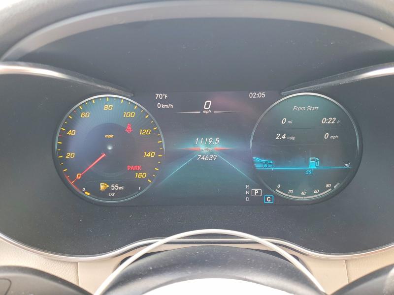 2021 Mercedes-benz Glc VIN W1N0G8EB7MF921261 COPART salvage auction — HAIL, Oh - Cert Of Title-Salvage, sold $9,100 on 2026-07-23 (photo 9)