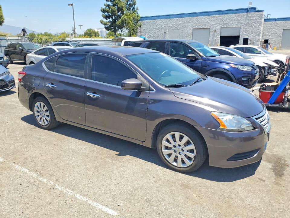2015 Nissan Sentra VIN 3N1AB7AP3FL633741 COPART salvage auction — NORMAL WEAR, Ca - Dis/Dlr/Exp Only Clean Title, sold $925 on 2026-07-09 (photo 4)