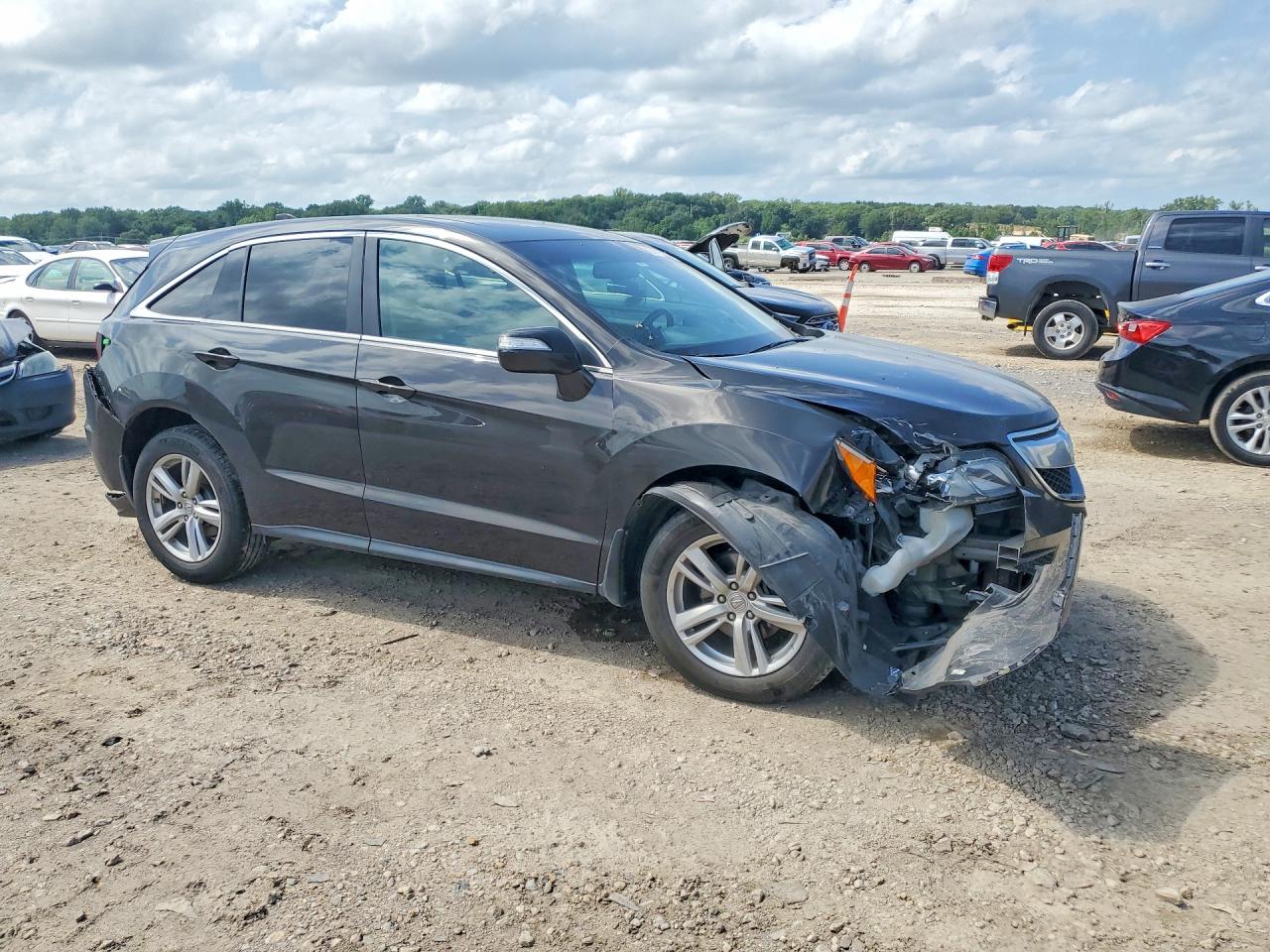2014 Acura RDX VIN 5J8TB4H34EL013712 COPART salvage auction — Front End, KS - CERT OF TITLE-SALVAGE, sold $675 on 2026-07-09 (photo 4)