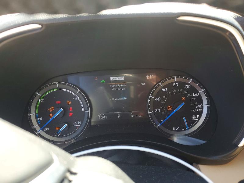 2021 Toyota Highlander VIN 5TDEBRCH6MS036543 COPART salvage auction — FRONT END, Pa - Certificate Of Salvage, sold $17,300 on 2026-07-10 (photo 9)