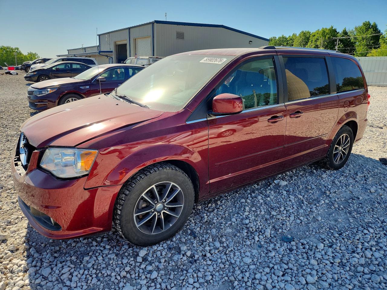 2017 Dodge Grand Caravan VIN 2C4RDGCG2HR858827 COPART salvage auction — Front End, MI - CERTIFICATE OF TITLE, sold $2,650 on 2026-07-02 (photo 1)