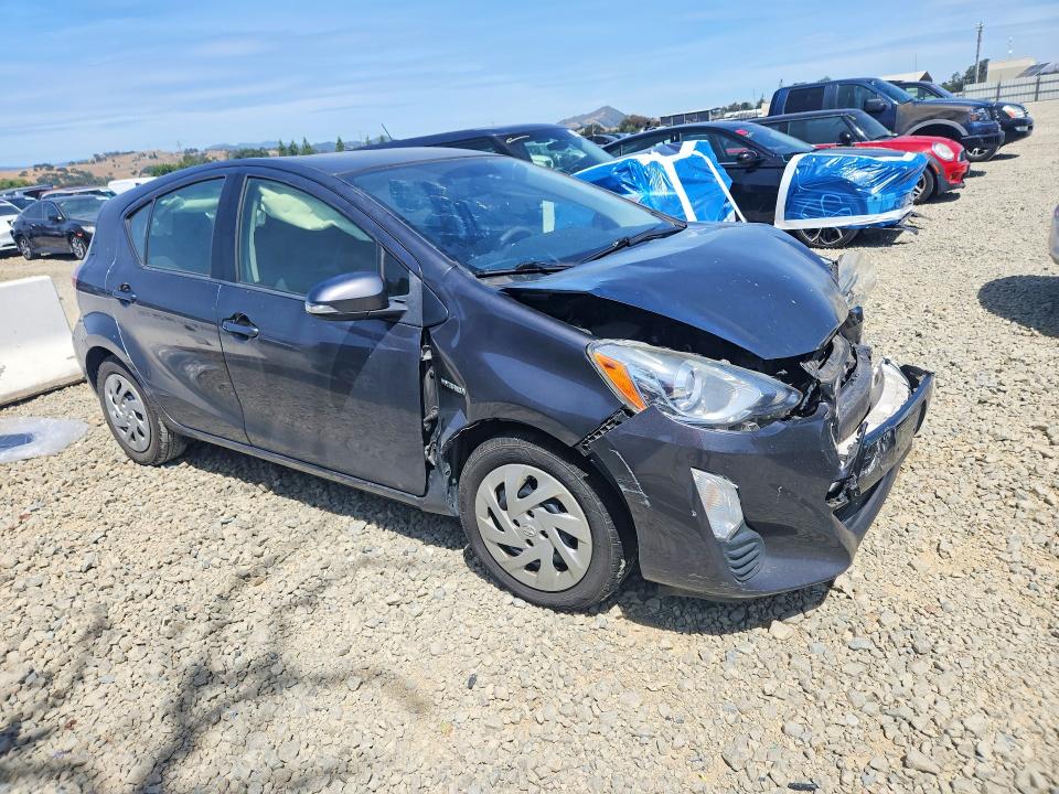 2016 Toyota Prius VIN JTDKDTB37G1125717 COPART salvage auction — FRONT END, Ca - Salvage Certificate, sold $1,300 on 2026-07-02 (photo 4)