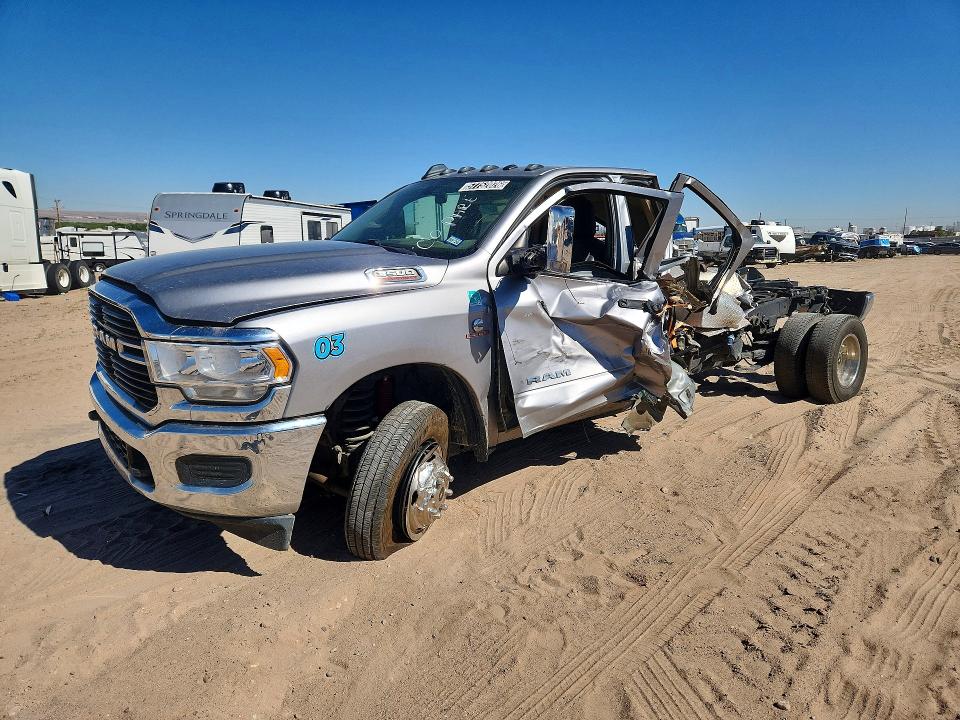 2020 Ram VIN 3C63RRGL7LG292843 COPART salvage auction — ROLLOVER, Tx - Certificate Of Title, sold $4,100 on 2026-07-09 (photo 1)