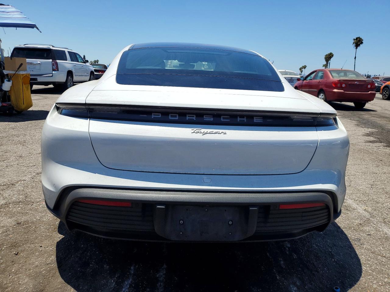 2021 Porsche Taycan VIN WP0AA2Y12MSA13582 COPART salvage auction — Front End, CA - SALVAGE CERTIFICATE, sold $26,250 on 2026-07-10 (photo 6)