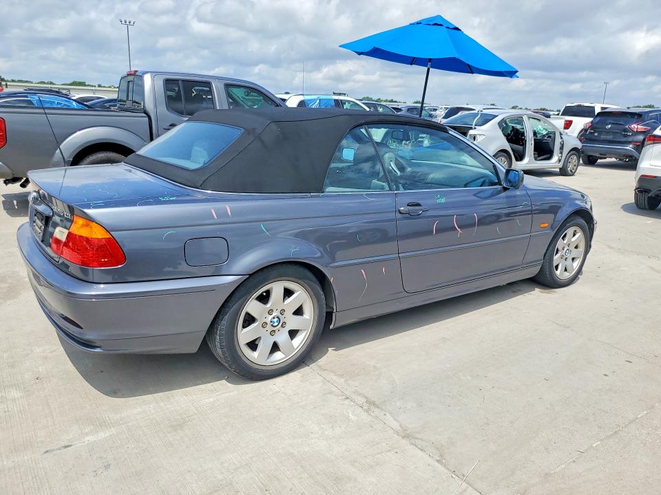 2001 BMW 3er VIN WBABS334X1JY55204 COPART salvage auction — HAIL, Tx - Certificate Of Title, sold $1,600 on 2026-07-13 (photo 3)