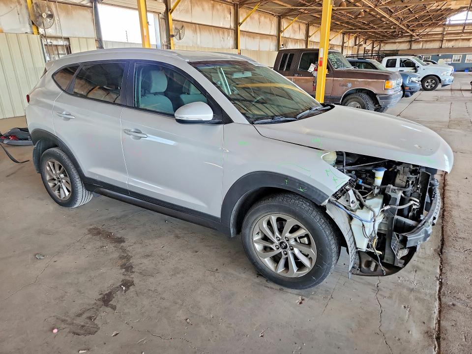 2016 Hyundai Tucson VIN KM8J33A27GU033606 COPART salvage auction — FRONT END, Az - Cert Of Title - Salvage, sold $2,650 on 2026-07-08 (photo 4)
