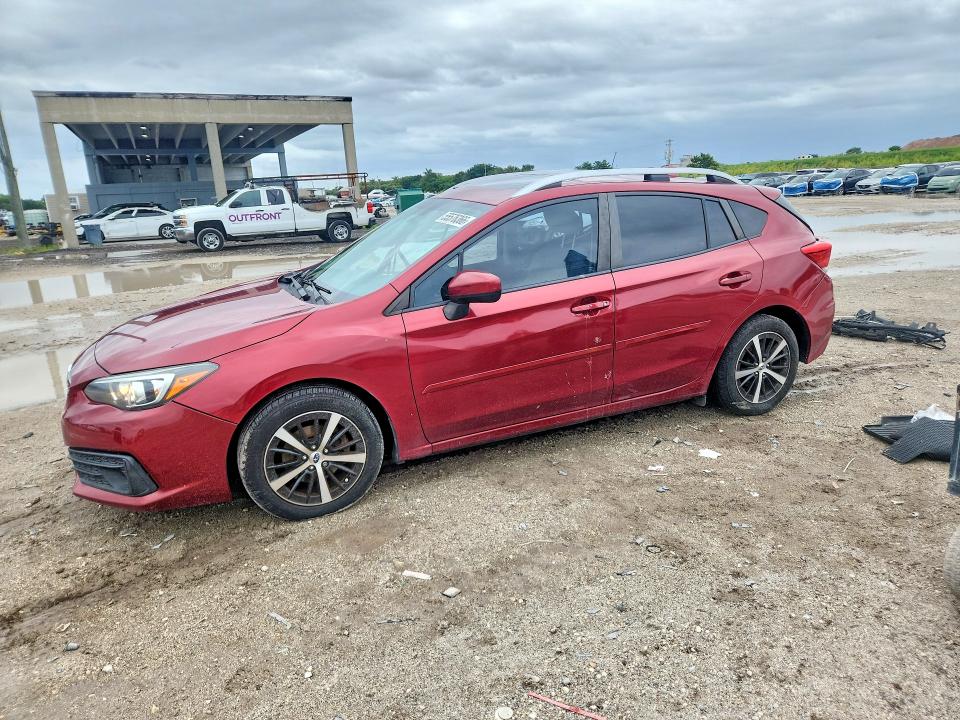 2021 Subaru Impreza VIN 4S3GTAD64M3700389 COPART salvage auction — SIDE, FL - CERTIFICATE OF DESTRUCTION, sold $600 on 2026-07-02 (photo 1)