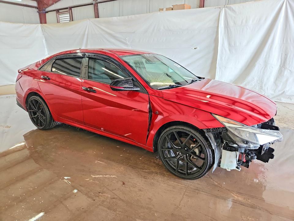 2022 Hyundai Elantra VIN KMHLS4AG4NU318399 COPART salvage auction — FRONT END, TX - CERT OF TITLE-REBUILT SALVAGE, sold $2,650 on 2026-07-09 (photo 4)