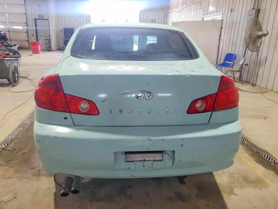 2006 Infiniti G35 VIN JNKCV51E06M519815 COPART salvage auction — NORMAL WEAR, PA - CERT OF SALVAGE-FORMERLY ABAND, sold $750 on 2026-07-02 (photo 6)