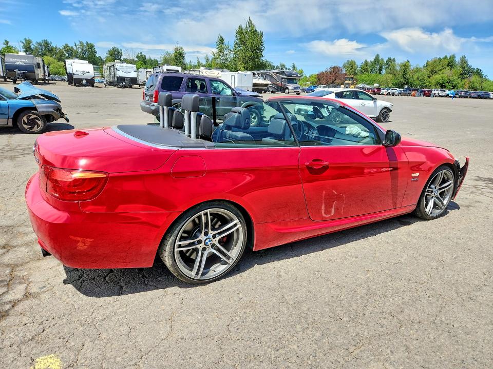2013 BMW 3er VIN WBADX1C50DJ128732 COPART salvage auction — FRONT END, Or - Salvage Title Certificate, sold $2,100 on 2026-07-27 (photo 3)