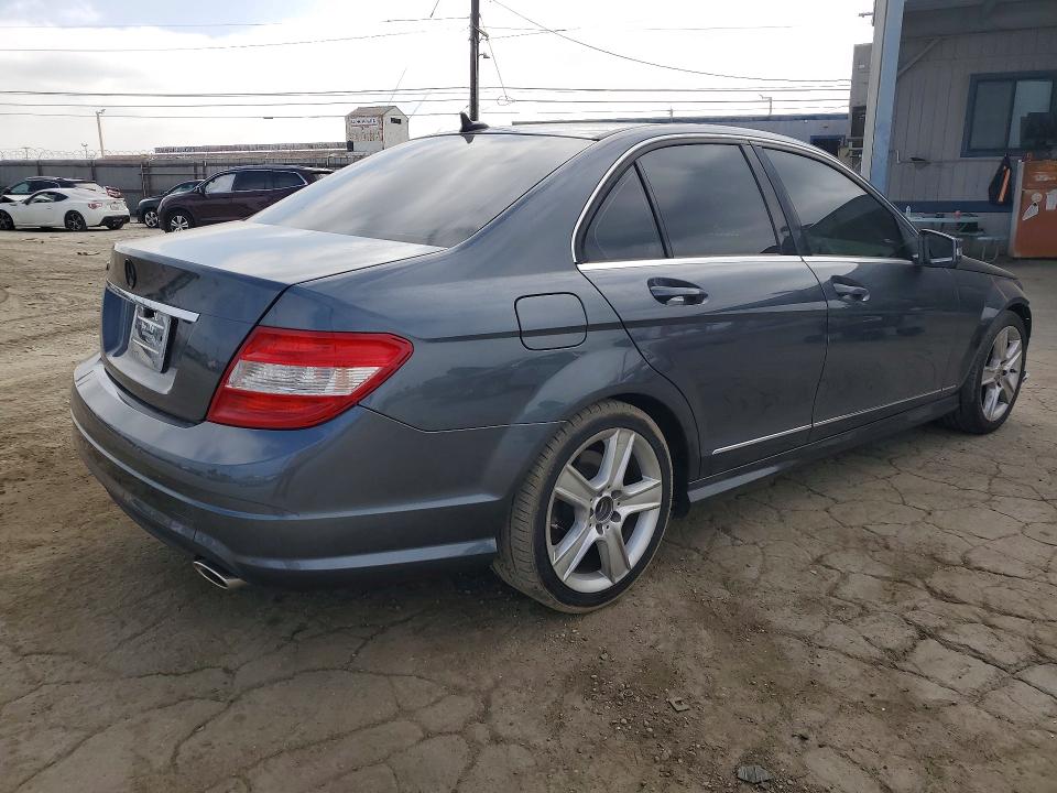 2011 Mercedes-benz C class VIN WDDGF5EB7BA461378 COPART salvage auction — FRONT END, Ca - Salvage Certificate, sold $1,350 on 2026-08-08 (photo 3)
