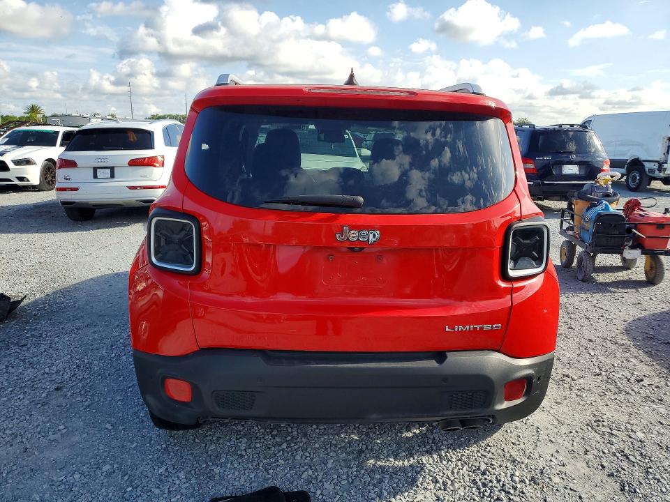 2016 Jeep Renegade VIN ZACCJADT2GPD49850 COPART salvage auction — FRONT END, Fl - Cert Of Title-Rebuilt, sold $1,350 on 2026-07-28 (photo 6)