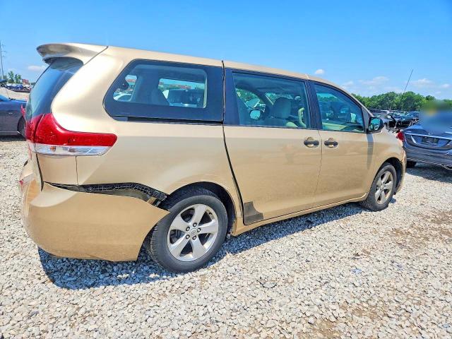 2011 Toyota Sienna VIN 5TDZK3DC7BS020785 COPART salvage auction — REAR END, Oh - Cert Of Title-Salvage, sold $950 on 2026-07-31 (photo 3)